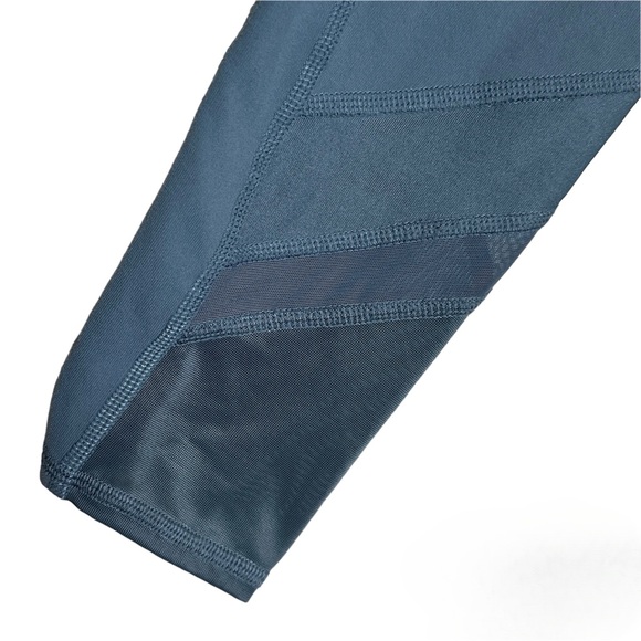 ALO Yoga High Waisted Blue Mesh Leggings Size XS - Picture 4 of 7